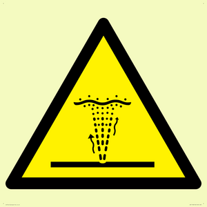 W515 Warning: Geyser (water/air) water jet